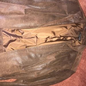 Brown vinyl jacket
